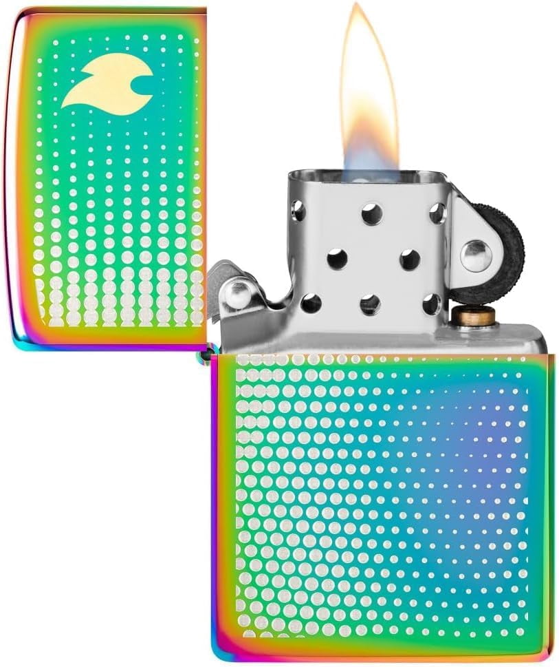 Zippo Lighter - Customized Message Dot Matrix Multi Color Pocket Lighter 46569
