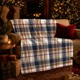 thumbnail image 3 of Autumn Tartan Plaid, Festive autumn celebration Scene, Warm Flannel Blanket for Living Room and Reading Nook with Detailed Artwork, Art Lovers autumn celebration Gift, Festive Home Decor, 3 of 9