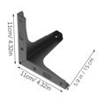 thumbnail image 2 of Raindrops 4Pcs Black Metal Table Legs Triangle Sofa Support Furniture Feet Replacement Strong Bearing Capacity, 2 of 8