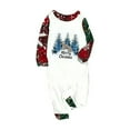 thumbnail image 2 of REORIAFEE Family Matching Christmas Pajamas Sets 1 Piece Baby Loungewear Long Sleeve Jumpsuit Plaid Soft Lightweight Sleepwear Red 3-24 Months, 2 of 6