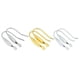 thumbnail image 2 of Pendientes de gancho para la oreja de plata esterlina S925 brillante, accesorios de perlas, pendientes de moda a juego, 2 of 6