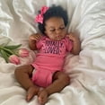 thumbnail image 2 of Lifelike Reborn Baby Dolls Black Girl 20 Inch Realistic Newborn Baby Dolls Realistic African American Reborn Doll Toy with Clothes, 2 of 5