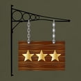 thumbnail image 3 of CafePress - 3 Star Hanging Sign T Shirt - Men's Classic Graphic Cotton T-Shirt, 3 of 4