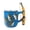 Blue, variant on Fishing Theme Ceramic Mug with Mini Rod Handle, Unique Coffee Cup for Anglers, Outdoor Enthusiasts, Blue Fish Design, Ideal Gift for Men, Dad, Husband, Holds Hot & Cold Beverages, Easy to Clean