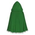 thumbnail image 3 of Oalirro Hood Cape for Party Holiday Lace Solid Color Hooded Short Velvet Cape Hood Cape Halloween Christmas Fancy Cloak with Hood, 3 of 5