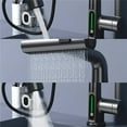 thumbnail image 4 of Bathroom Faucet, Single Handle Waterfall Faucet with Temp Display, Rotatable Lavatory Vessel Faucet, Lifting Hot and Cold Water Mixer Tap, Suitable for Kitchen, RV, Bathroom, 4 of 8