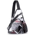 thumbnail image 1 of SIABC-Clear PVC Sling Bag - Stadium Approved Clear Shoulder Crossbody Backpack, 1 of 4