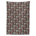 thumbnail image 3 of Ambesonne Floral Tablecloth Rectangular Table Cover, Blooms Leaves Branches, 52"x70", White Peach Taupe, 3 of 4