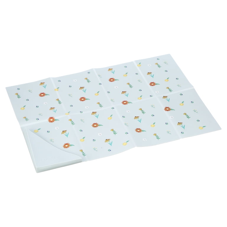 Austin Baby Co Silicone Foldable Placemat, Chambray Blue photo 1