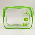 thumbnail image 6 of Clear Makeup Bag Dustproof Cosmetic Bag for Traveling Bathroom Business Trip Green, 6 of 8