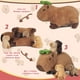 thumbnail image 4 of Peluche Youthfuljive Capybara con 4 bebés en el interior de 36 cm, 4 of 7