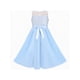 thumbnail image 2 of Vestido de Niña Azul con Pedrería de Gasa Dama de Honor Fiesta de Baile Vestido Maxi 6 Años, 2 of 6