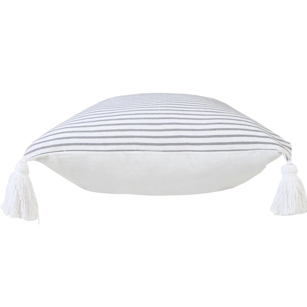 LR Home Basic Balanced Striped Throw Pillow with Tassels