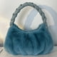 thumbnail image 3 of Bolso para teléfono móvil para mujer, Bolso suave para llaves y monedas, bonita con asa tejida, Bolso para citas diarias, 3 of 7
