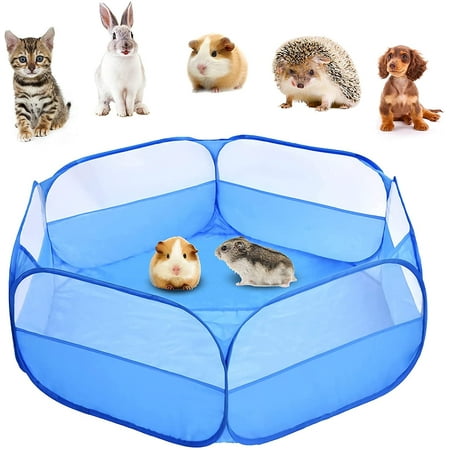 Portable Small Animal Playpen,Kitten Playpen, Breathable&Transparent