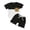 Black, variant on Toddler Boys Girls Short Sleeve Clothing Children Patchwork Color Pocket Tops Shorts Outfits Neutral Baby Boy Clothes 0-6 Months