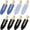 Black Blue, variant on 8 count No bend Hair Clips No Crease Makeup Hair Clip Duckbill Clip No Dent Creaseless Hair Barrettes for Salon Hairstyle Women Girls Makeup Accessories (Yellow)