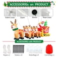 thumbnail image 5 of DeeKom【Black Santa】12' Christmas Inflatable Outdoor Decorations, Xmas Blow Up Santa Claus with Reindeers, Built-in LEDs Yard Garden Festival Celebration, 5 of 6