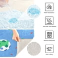 thumbnail image 6 of IAUYY 24x16 Inch Bath Mat Thick Soft Plush Shower Mat TPR Backing Material Non Slip Bath Mats for Bathroom for Tub Shower Hotel Football Illustration, 6 of 9