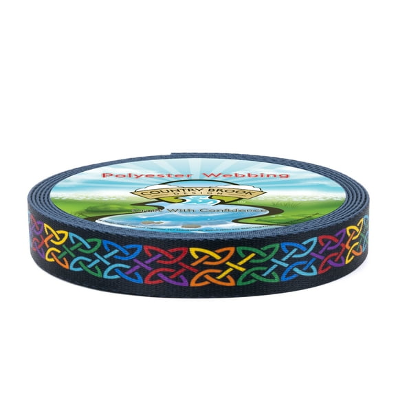 Country Brook Design® 1 inch Celtic Pride Polyester Webbing, 50 Yards