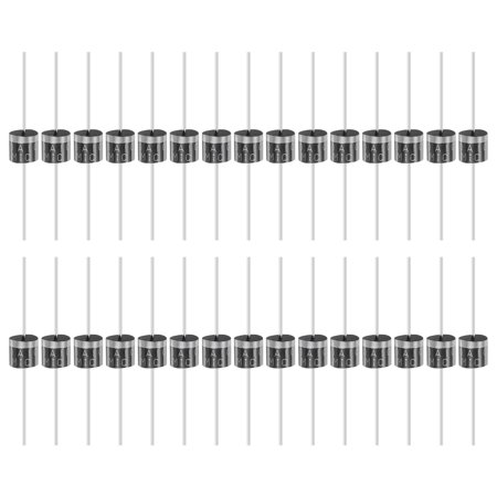 Uxcell 30 Pcs 10A10 Diode for Rectification Diode, 10A 1000V R-6 Electronic Silicon Diodes for Charger Industrial Power Adapter Supply Inverter Switching Power Supply