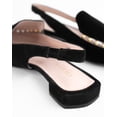 thumbnail image 6 of Cecelia New York Cleo Embellished Elasticized Slingback Pointed Toe Flats BLACK (BLACK, 6.5), 6 of 6