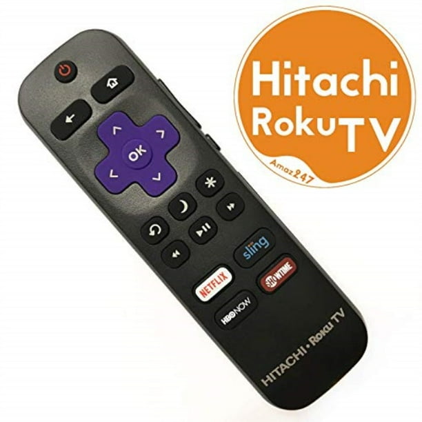 Original Hitachi Roku Tv Remote W Volume Control Tv Power Button For All Hitachi Roku Tv Roku Built In Tv Not Roku Player Connect W Tv Walmart Com Walmart Com