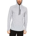 thumbnail image 4 of Men's Microweight Merino Wool 1/4 Zip Sun Hoodie - Ash Gray - Medium, 4 of 6