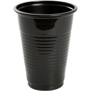 16oz Black Plastic Cups, 20ct