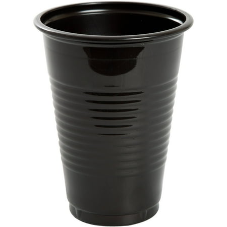 16oz Black Plastic Cups, 20ct