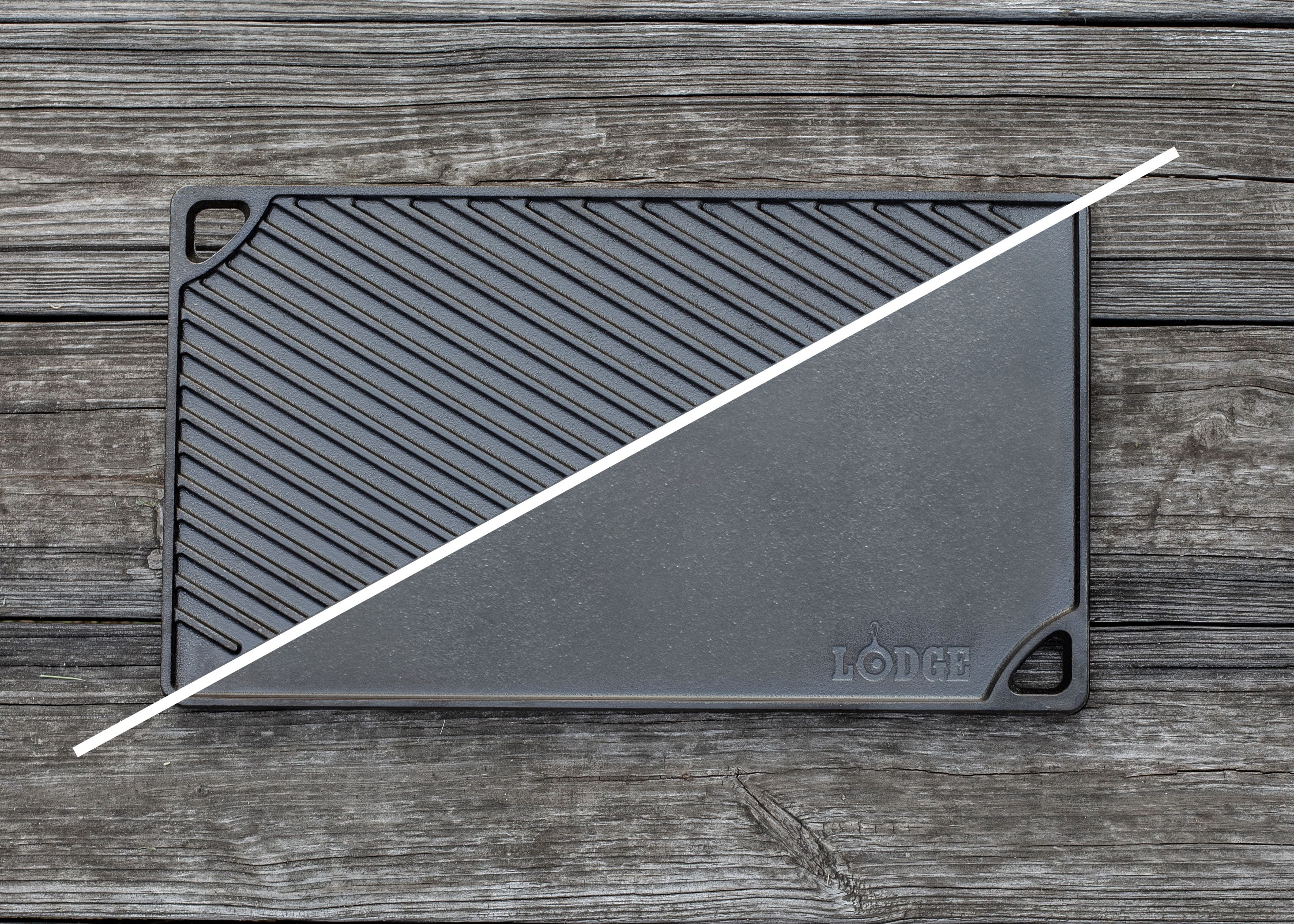 Lodge Cast Iron Seasoned Double Play Reversible Grill/Griddle