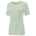 thumbnail image 2 of Womens Scoop Neck T Shirts Basic Ribbed Tees Fitted Tshirt Plain Short Sleeve Tops Casual, 2 of 5