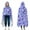 Purple Butterfly Pattern, variant on Wearable Blanket,Purple Butterfly Pattern Hooded Wearable Flannel Blanket for Adults & Teens with Buckle,Winter Poncho Shawl Wrap Cape,50"x60"