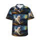 thumbnail image 1 of Fotbe Vintage Starry Sky Labrador A Camisa Hawaiana para Hombre Unisex – Camisa Casual de Verano con Botones de Manga Corta de Algodón y Lino,XX-Large, 1 of 7