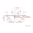 thumbnail image 2 of Dawn AB13-1018BN Widespread Lever Handles Lavatory Faucet in Brushed Nickel, 2 of 2