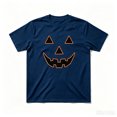thumbnail image 2 of WOYY Halloween Graphic Tee for Boys Short Sleeve Crew Neck T-Shirt Kids Soft Top, Navy, 2 of 4