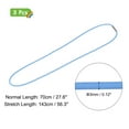 thumbnail image 2 of Uxcell 3Pcs Bandas de Goma para Botes de Basura, Se Ajusta a Botes de Basura de 13-30 Galones 27", Azul Cielo, 2 of 7
