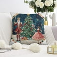 thumbnail image 5 of Gingerbread Man Christmas Tree Throw Pillow Covers Modern Throw Pillow Case Set of 4 Decorative Pillow Cover for Couch Sofa Bed Farmhouse, 5 of 7