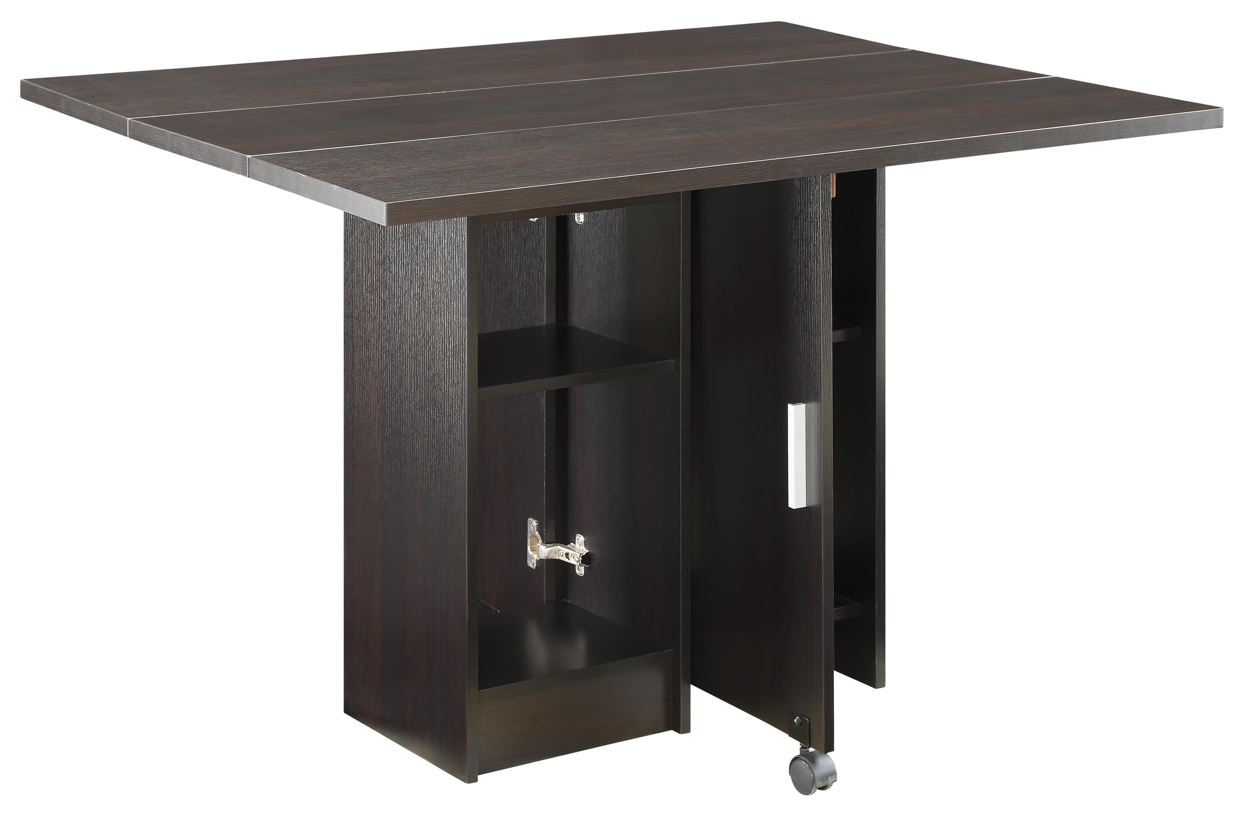 Coaster 105781 Vista Dining Table With Drop Down Leaves And Casters