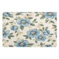 thumbnail image 2 of Seamless Pattern Of Blue Flowers and Green Leaves Highly Absorbent Polyester Doormat Anti-slip Anti-fouling Indoor Outdoor Entrance Welcome Mat 32×20in., 2 of 8