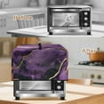thumbnail image 5 of FOR U DESIGNS Purple Gold Marble Pattern Microwave Oven Cover Foldable Machine Protector Decorative Dustproof Protections for Toaster Oven Home Decoration Accessories-S, 5 of 8