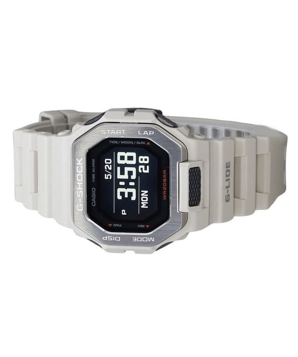 Casio G-Shock G-Lide Digital Smartphone Link Grey Resin Strap Quartz GBX-100-8 200M Men's Watch
