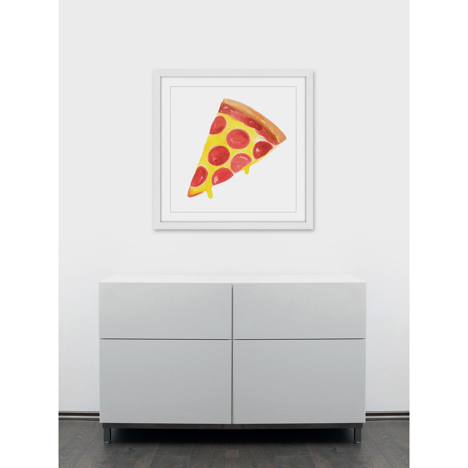 Marmont Hill "Pizza" by Molly Rosner Framed Painting Print