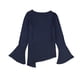 thumbnail image 2 of Blusa de punto de medios mixtos bar III para mujer azul XS, 2 of 2