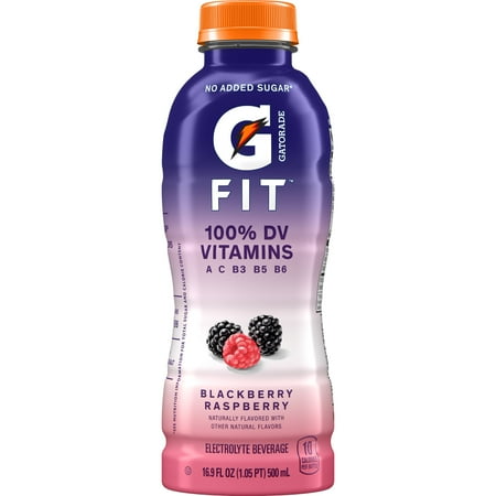 Gatorade Fit Electrolyte Beverage, Blackberry Raspberry, 16.9 oz Bottle