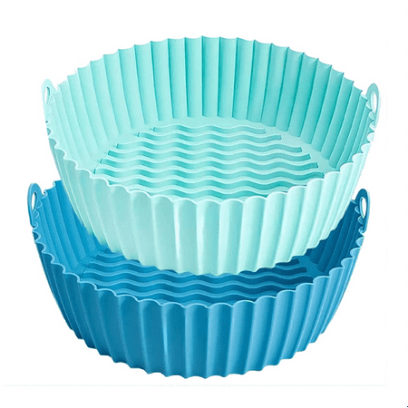 

Silicone Fryer Liner 7.5 Inch Diameter Reusable Silicone Basket Tray Pan Heat Resistant Easy Cleaning Fryers