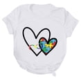 thumbnail image 4 of Aqestyerly T-Shirt de Sensibilisation à l'Autisme pour Femmes Manches Courtes Décontracté Été Col Rond Graphique, 4 of 4