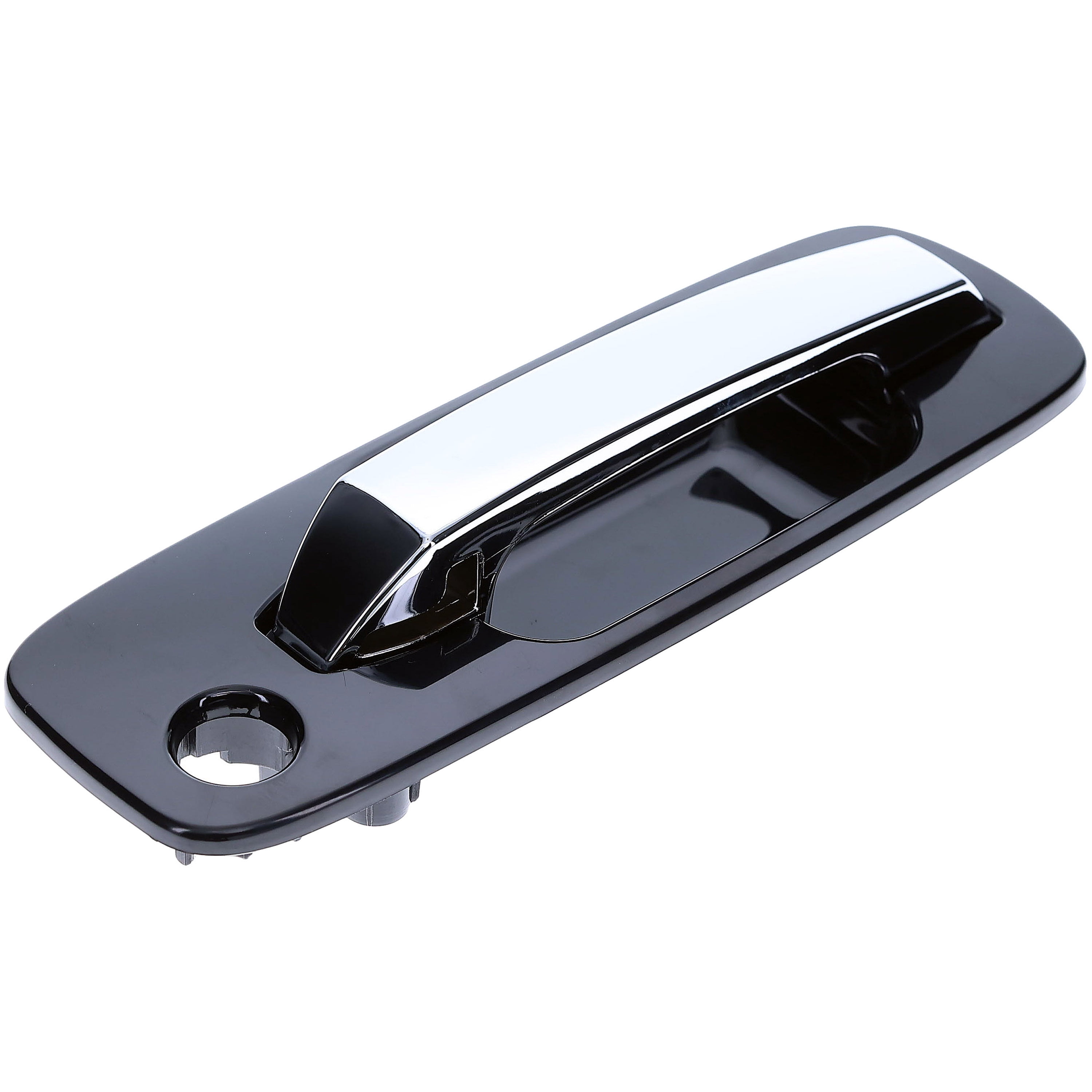Dorman 832MX Front Passenger Side Exterior Door Handle for Specific Nissan Models, Chrome Lever and Black Housing