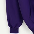 thumbnail image 5 of Mifelio Hoodies for Women, Women's Casual Solid Color Hooded Pocket Long Sleeve Pullover Sweatshirt Sweatshirt for Women Purple L, 5 of 8