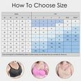 thumbnail image 6 of Bras for Women Full Coverage Sports Bra-Padded Seamless High Impact Support for Yoga Workout Bralettes V-Neck Back-Smoothing Bra Feature Hook and Eye Closure Longline Bra Style Y-45 , White L, 6 of 6